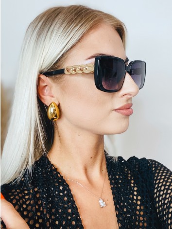 Dámske elegantné slnečné okuliare - čierne