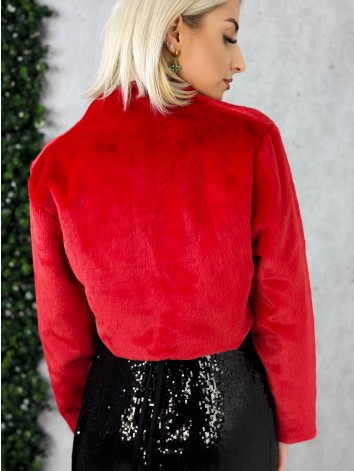 Dámske krátke červené bolero Lusia