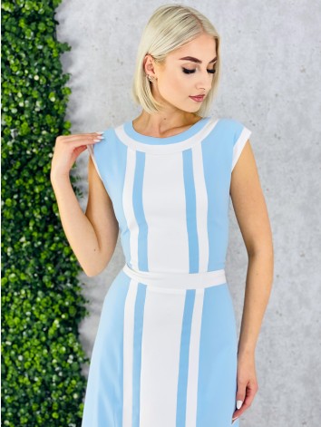 Dámske modré puzdrové šaty