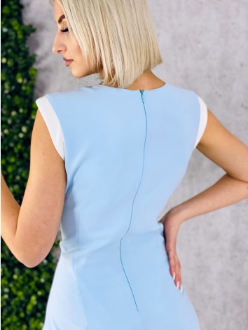 Dámske modré puzdrové šaty