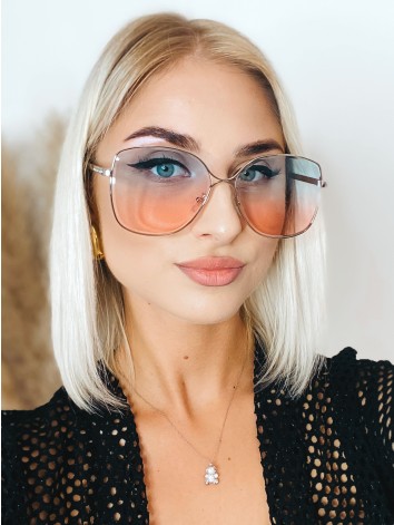 Dámske modré slnečné okuliare