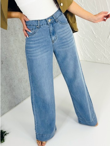 Dámske široké letné rifle s vysokým pásom Lungia