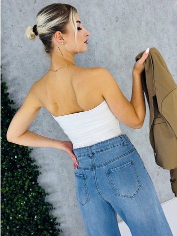 Dámske široké letné rifle s vysokým pásom Lungia