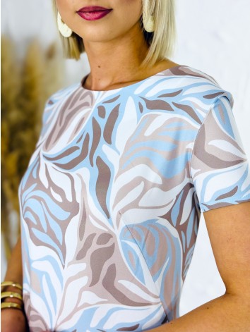 Dámske svetlo modré elegantné spoločenské šaty pre moletky