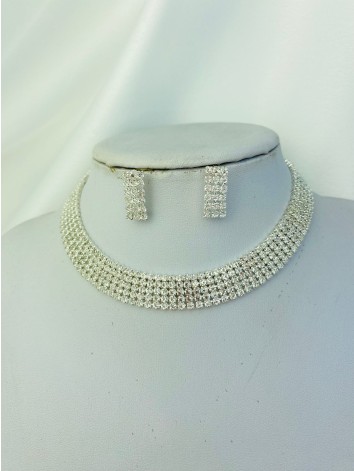 Dámsky strieborný choker set VANY