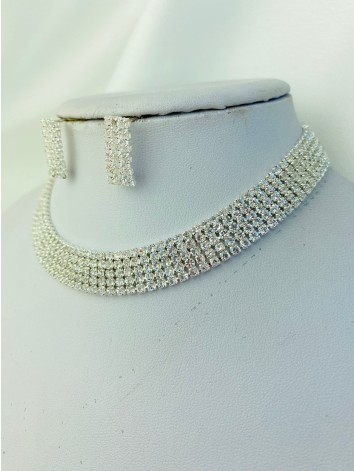 Dámsky strieborný choker set VANY