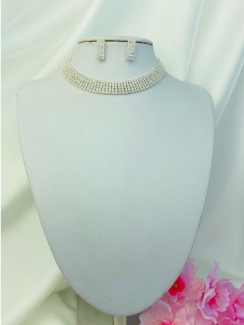 Dámsky strieborný choker set VANY
