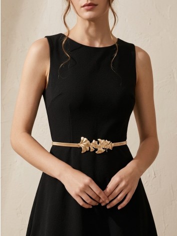 Dámsky zlatý pružný opasok