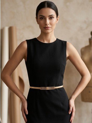 Dámsky zlatý pružný opasok Vera