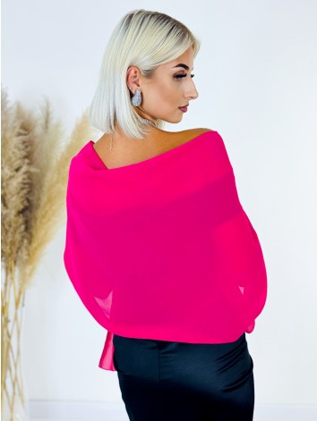 Elegantná spoločenská dámska štóla - ružová