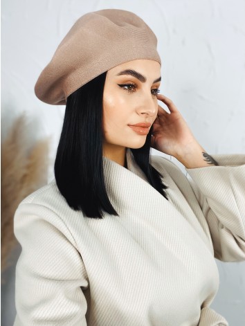 Hnedá dámska elegantná baretka Bella