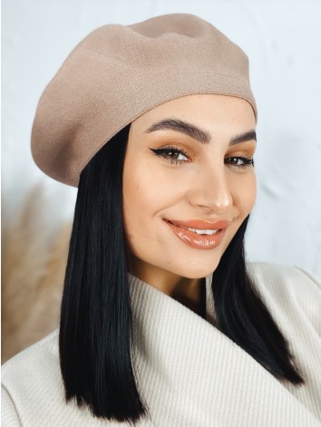 Hnedá dámska elegantná baretka Bella