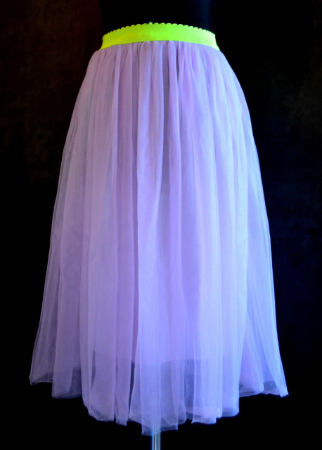 Tylová sukňa - fialová