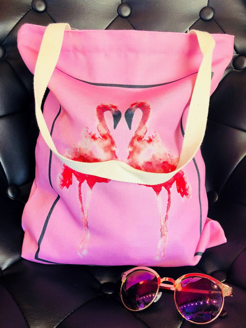 Dámska letná kabelka - taška Flamingo