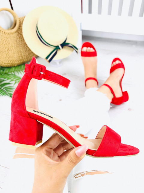 Červené dámske sandálky Rachel