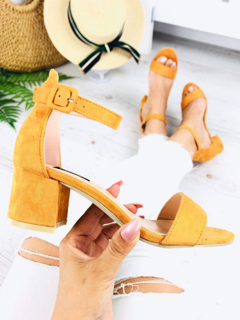 Žlto-oranžové sandálky Rachel
