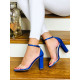 Dámske modré sandálky Tera