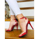 Dámske červené sandálky Lana
