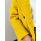 Žltý Teddy kabát
