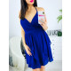 Modré romantické šaty Audrey