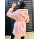Ružový obojstranný kabát