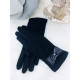 Dámske pletené čierne rukavice 