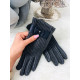 Dámske pletené sivé rukavice 