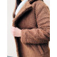 Hnedý Teddy kabát