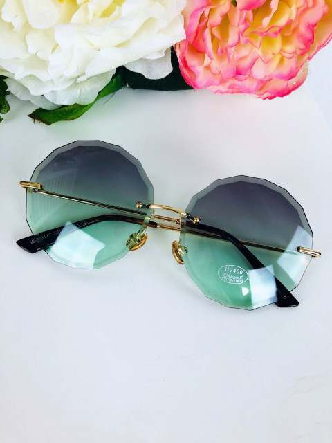Dámske zelené slnečné okuliare