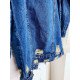 Oversize modrá rifľová bunda Lumena