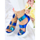 Dámske modré sandálky so šnurovaním Ladybird