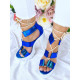 Dámske modré sandálky so šnurovaním Ladybird