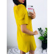Dámske žlté krátke šaty