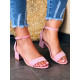 Dámske ružové sandálky