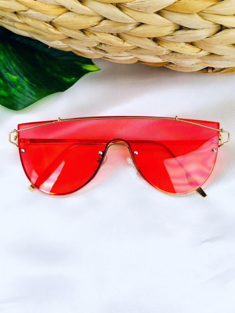 Dámske červené slnečné okuliare