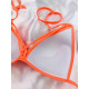Dámske oranžové dvojdielne plavky 