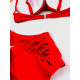 3-kombinácia: Dámske červené plavky