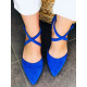 Dámske modré sandálky