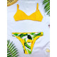 Žlté dvojdielne plavky - brazilky