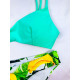 Zelené dvojdielne plavky - brazilky