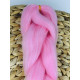 Ružový pletený kanekalon