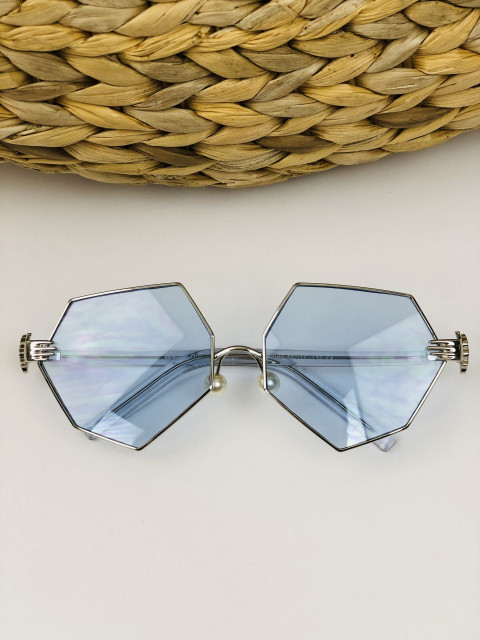 Dámske modré slnečné okuliare