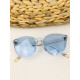 Dámske modré slnečné okuliare