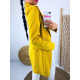 Elegantné žlté predĺžené sako