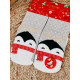 Vianočné termo sivé ponožky