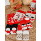 Vianočné termo sivé ponožky Ho Ho Ho