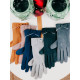 Dámske svetlo-hnedé rukavice s mašľou