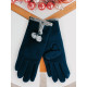 Dámske modré rukavice s brmbolcami