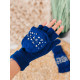 Dámske modré rukavice Wenma