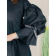 Dámske čierne košeľové šaty Luxomla